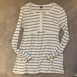 Old Navy Striped Maternity and Nursing Long Sleeve Top